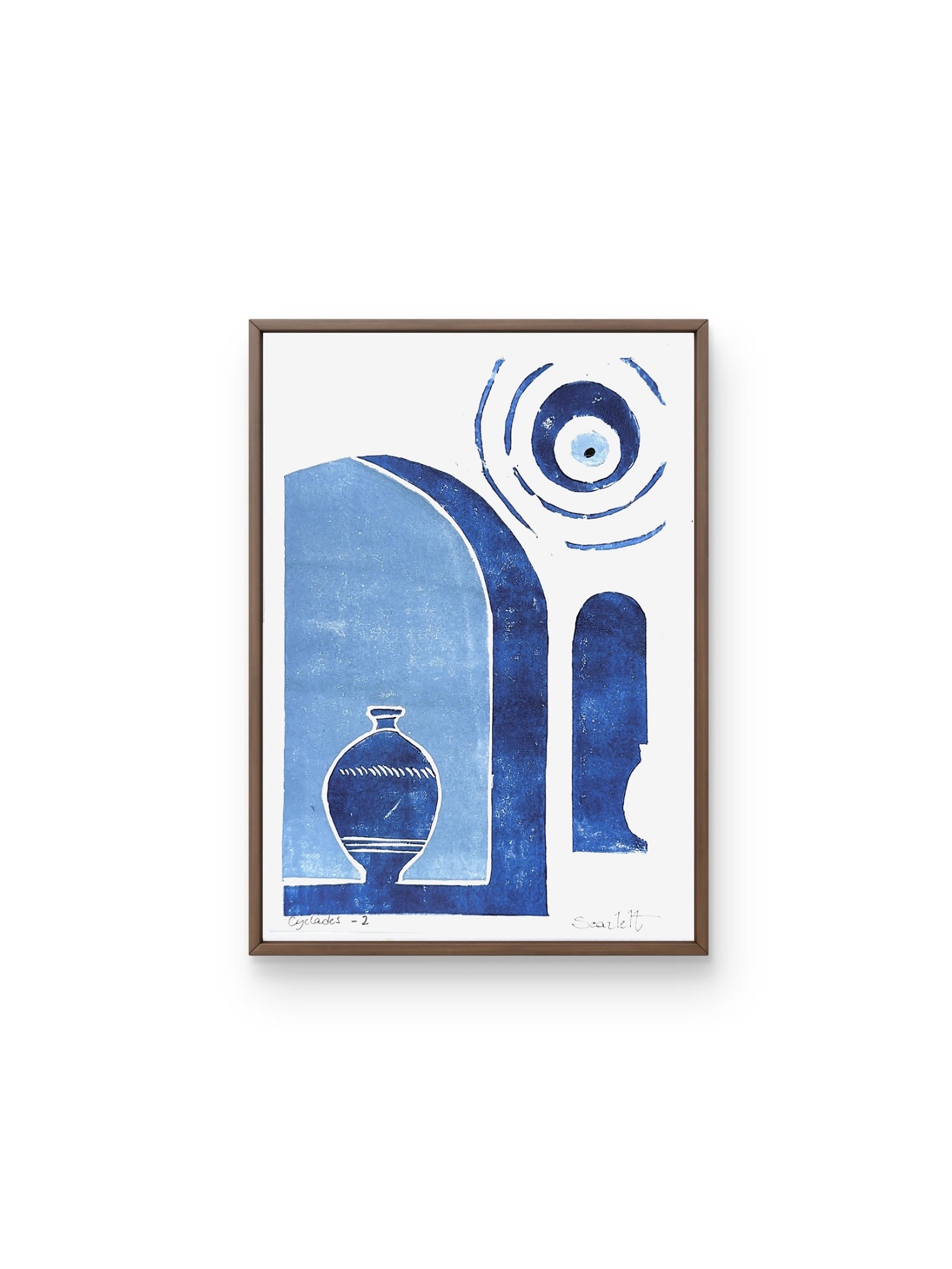 Linogravure série 'Linogravures - Cylades'