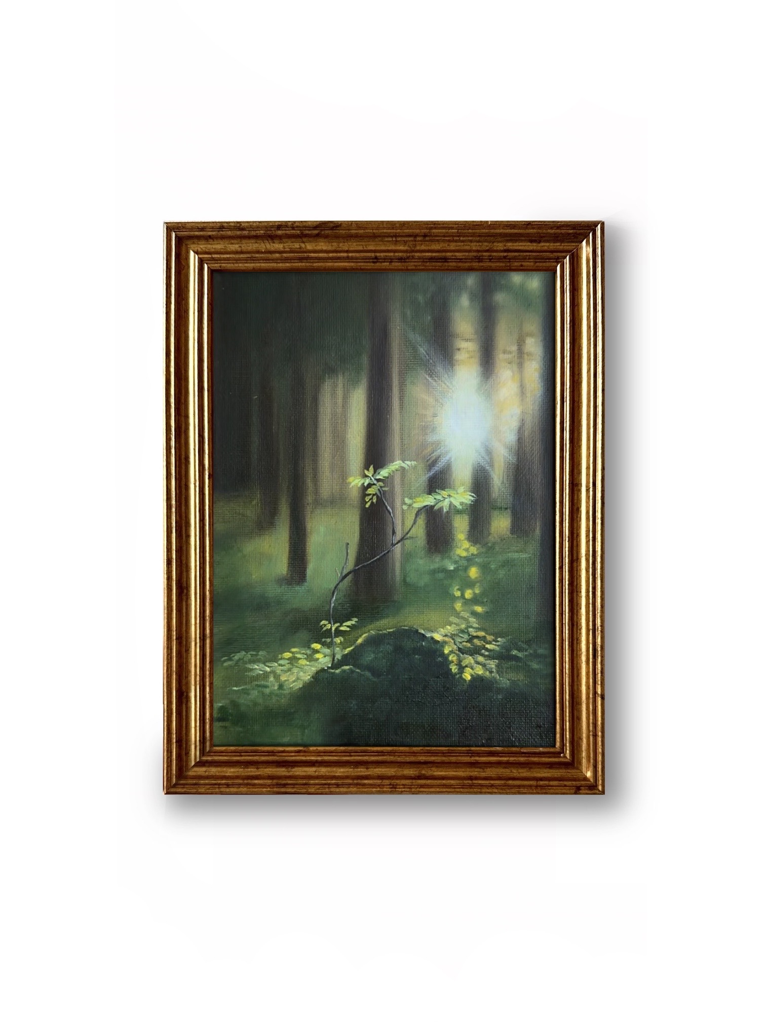 Linogravure série 'Les minis - Peaceful Forest '